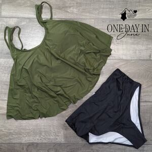 CharmLeaks Flounce Bikini Swimsuit Size XL